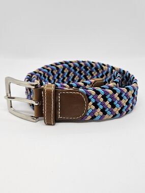 USG Women's Belt - Casual Stretch Belt Purple/Beige/Black 90cm